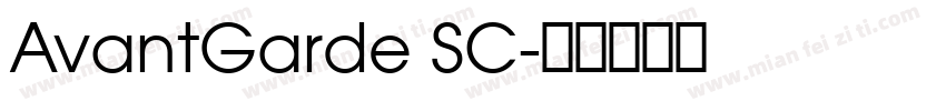 AvantGarde SC字体转换